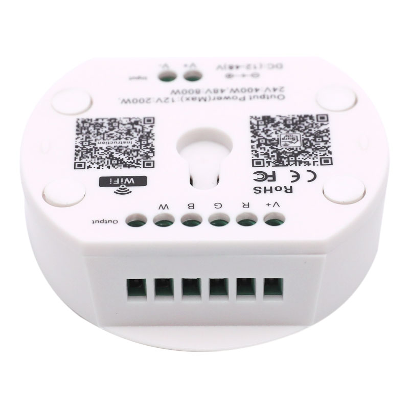 DC12-48V Alexa Voice Control LED Strip Hardwired WiFi Controller For SC/CCT/RGB/RGBW/RGBCCT Lights